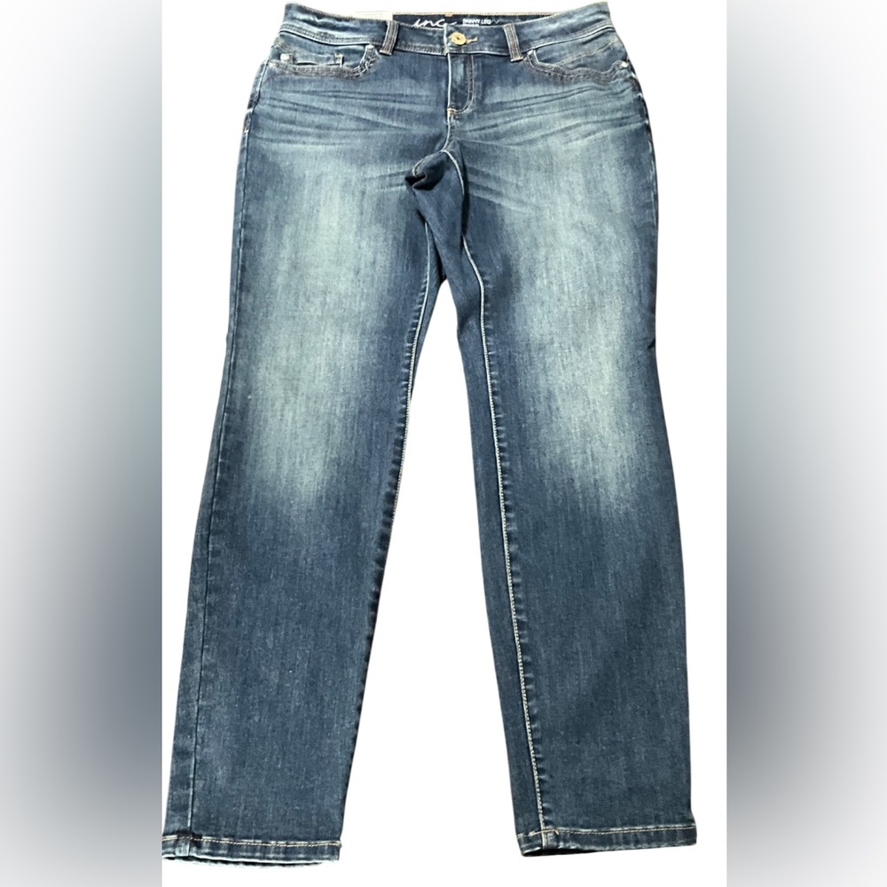 New Women’s Pants,”INC-DENIM”,skinny Leg Blue Color Size 10regular fit Strech